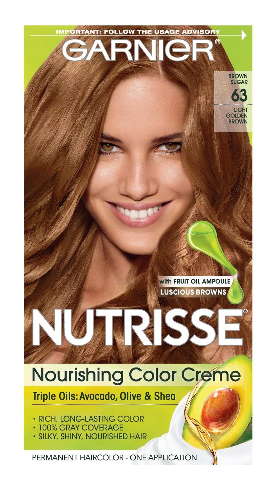 Foto 2 pulgar | Tinte Para El Cabello Garnier Nutrisse Nourishing Color Creme Light Golden Brown - Venta Internacional.