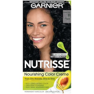 Foto 1 | Tinte Para El Cabello Garnier Nutrisse Nourishing 11 Blackest Black - Venta Internacional.