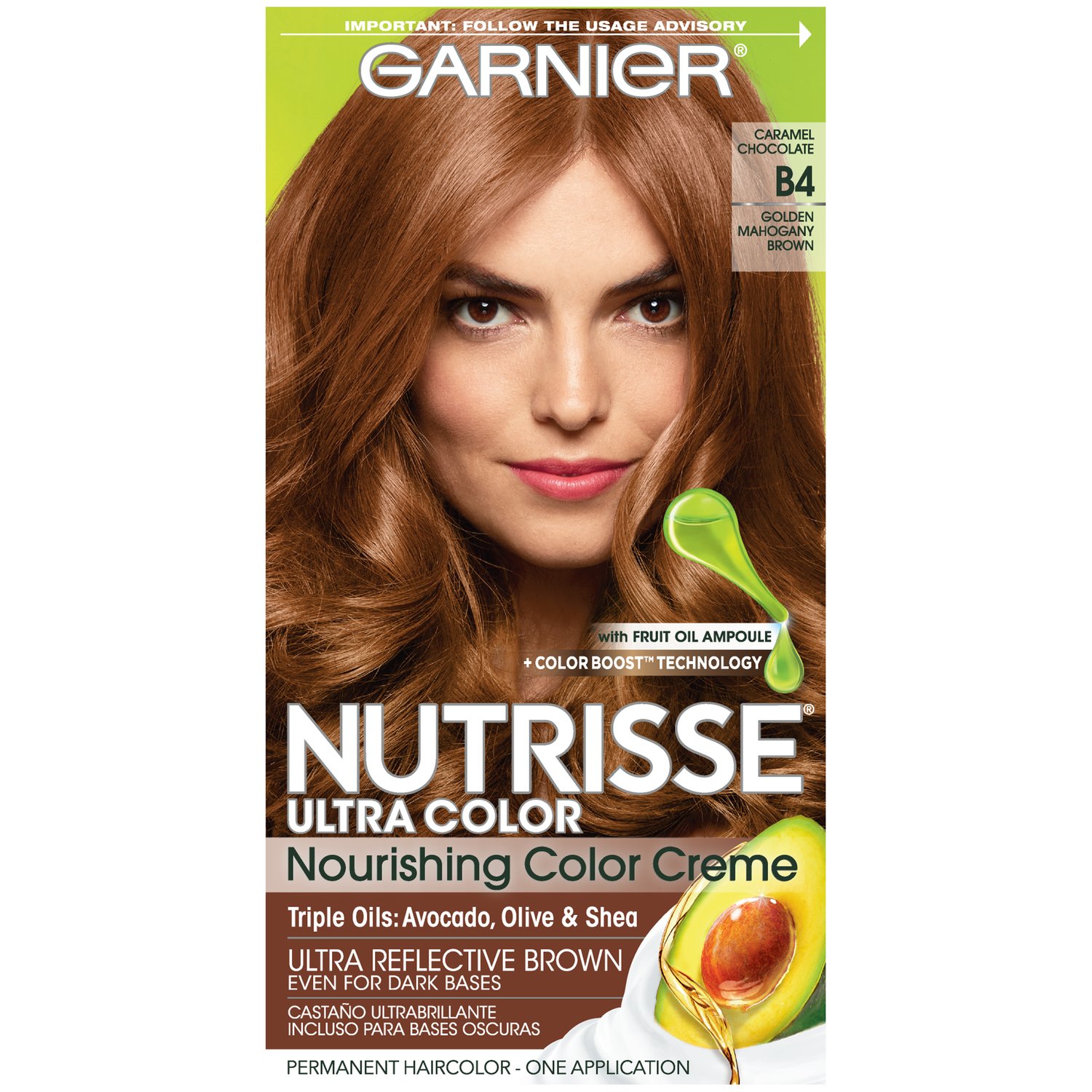 Foto 2 pulgar | Tinte Para El Cabello Garnier Nutrisse Ultra Color B4 Caramel Chocolate - Venta Internacional.