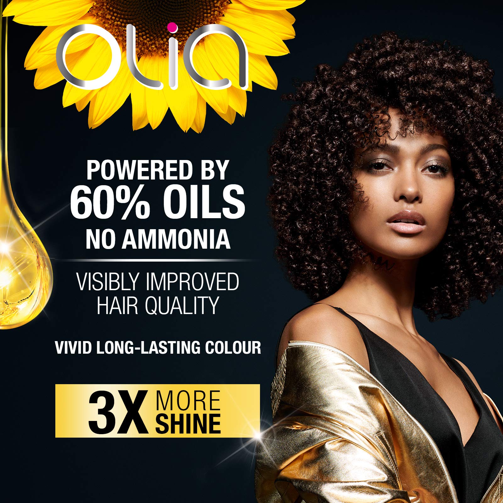 Foto 4 pulgar | Tinte Para El Cabello Garnier Olia 5.3 Marrón Dorado Medio Sin Amoniaco - Venta Internacional.