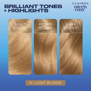Foto 4 | Tinte Para El Cabello Clairol Nice'n Easy 9, Rubio Claro, Paquete Permanente, 1 - Venta Internacional.