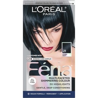 Foto 1 | Tinte Para El Cabello L'oreal Paris Feria 21 Starry Night Bright Black - Venta Internacional.