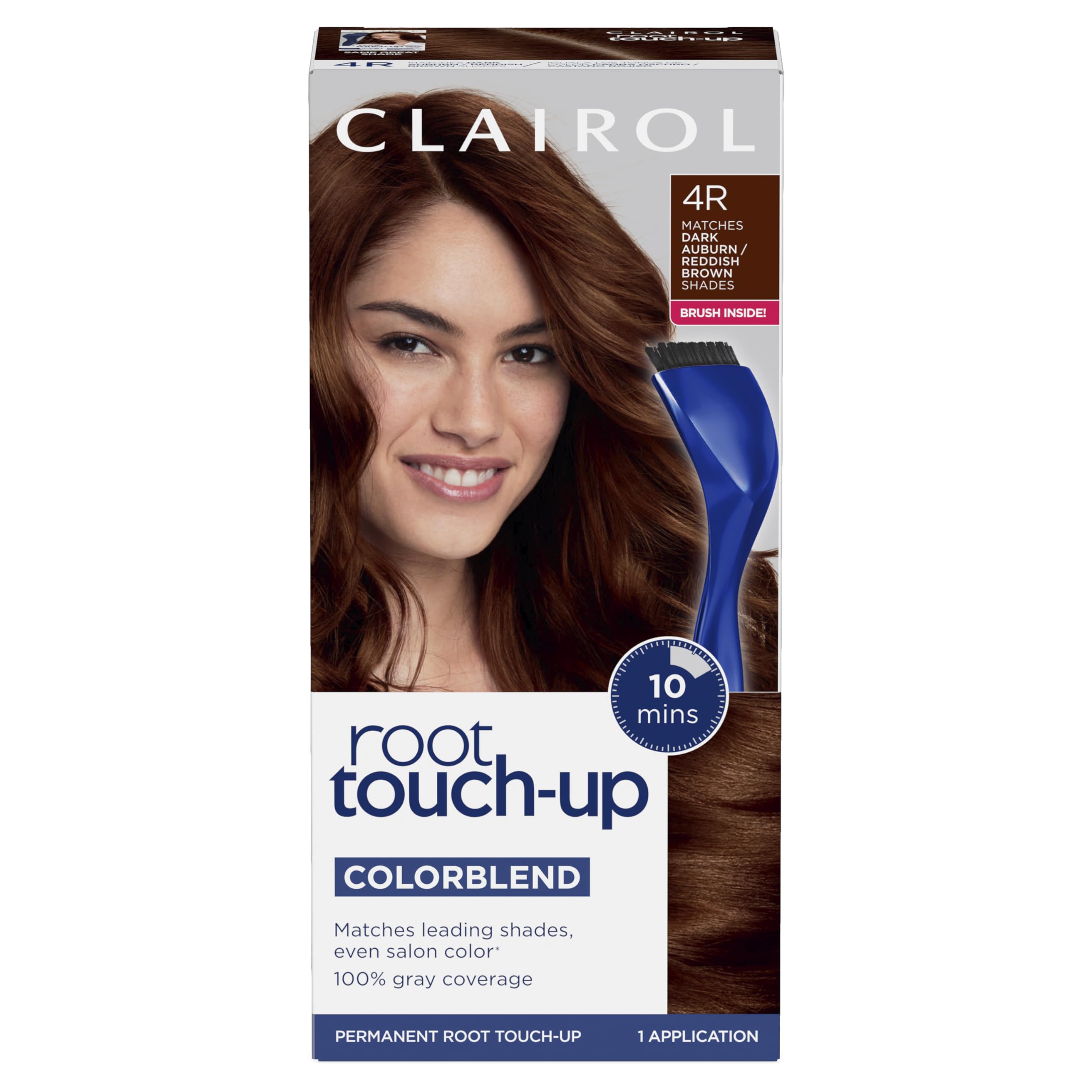 Tinte Para El Cabello Clairol Root Touch-up Nice'n Easy 4r Castaño Oscuro/rojo - Venta Internacional.