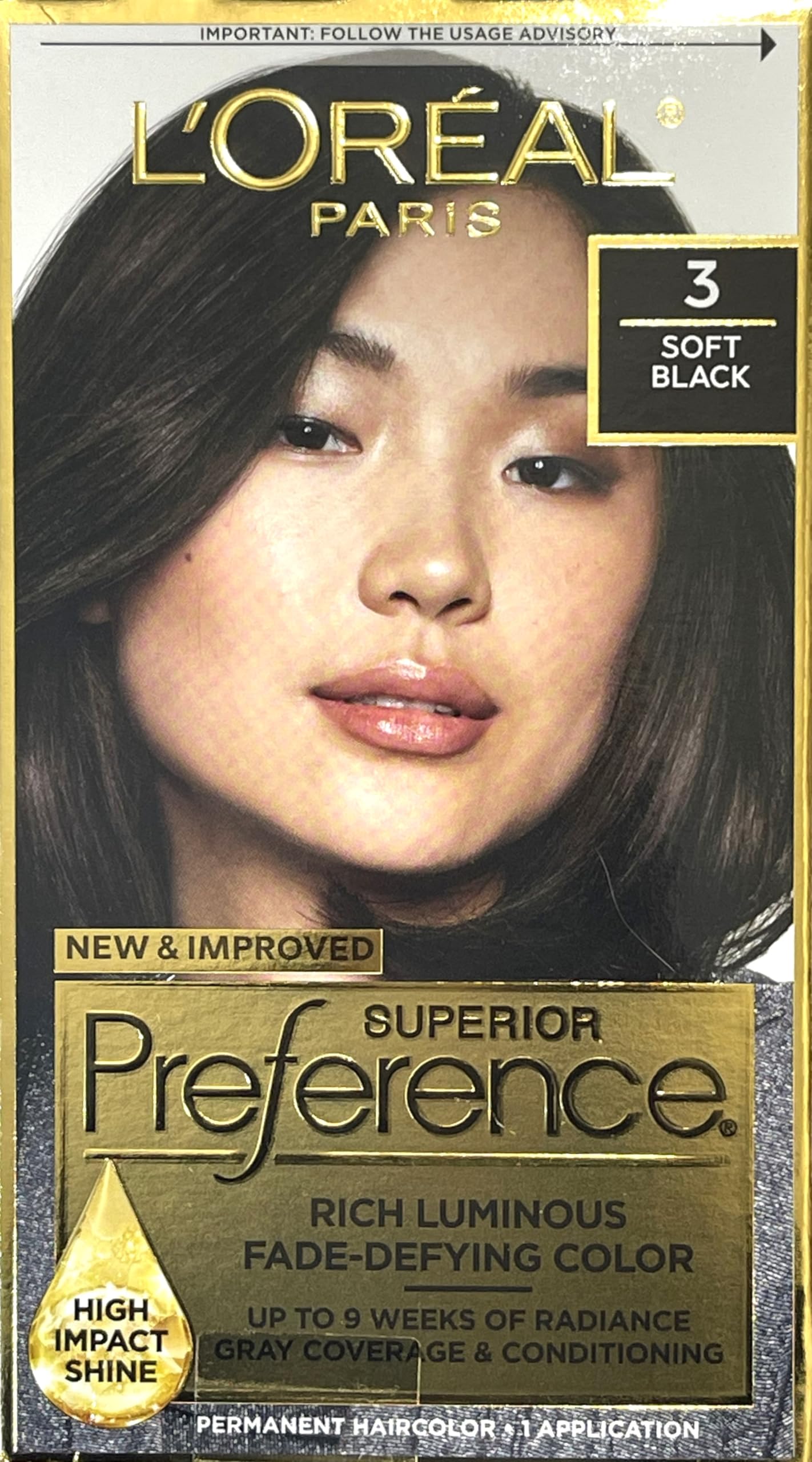 Foto 2 pulgar | Tinte Para El Cabello L'oréal Paris Superior Preference Level 3 Soft Black - Venta Internacional.