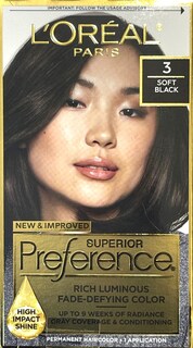 Foto 1 | Tinte Para El Cabello L'oréal Paris Superior Preference Level 3 Soft Black - Venta Internacional.