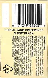 Foto 4 | Tinte Para El Cabello L'oréal Paris Superior Preference Level 3 Soft Black - Venta Internacional.
