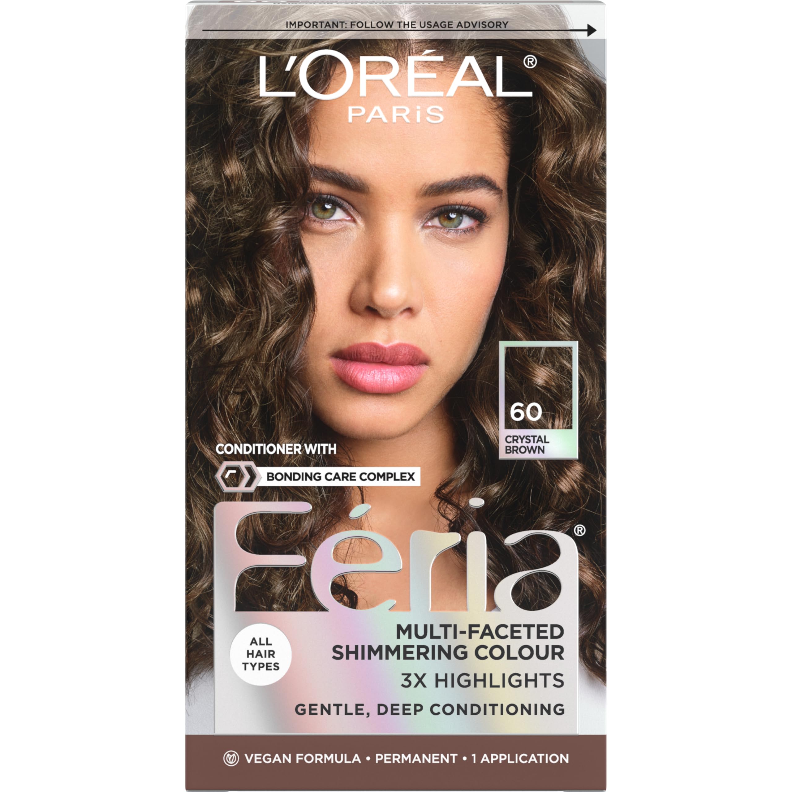 Foto 2 pulgar | Tinte Para El Cabello L'oreal Paris Feria 60 Crystal Brown (marrón Claro) - Venta Internacional.