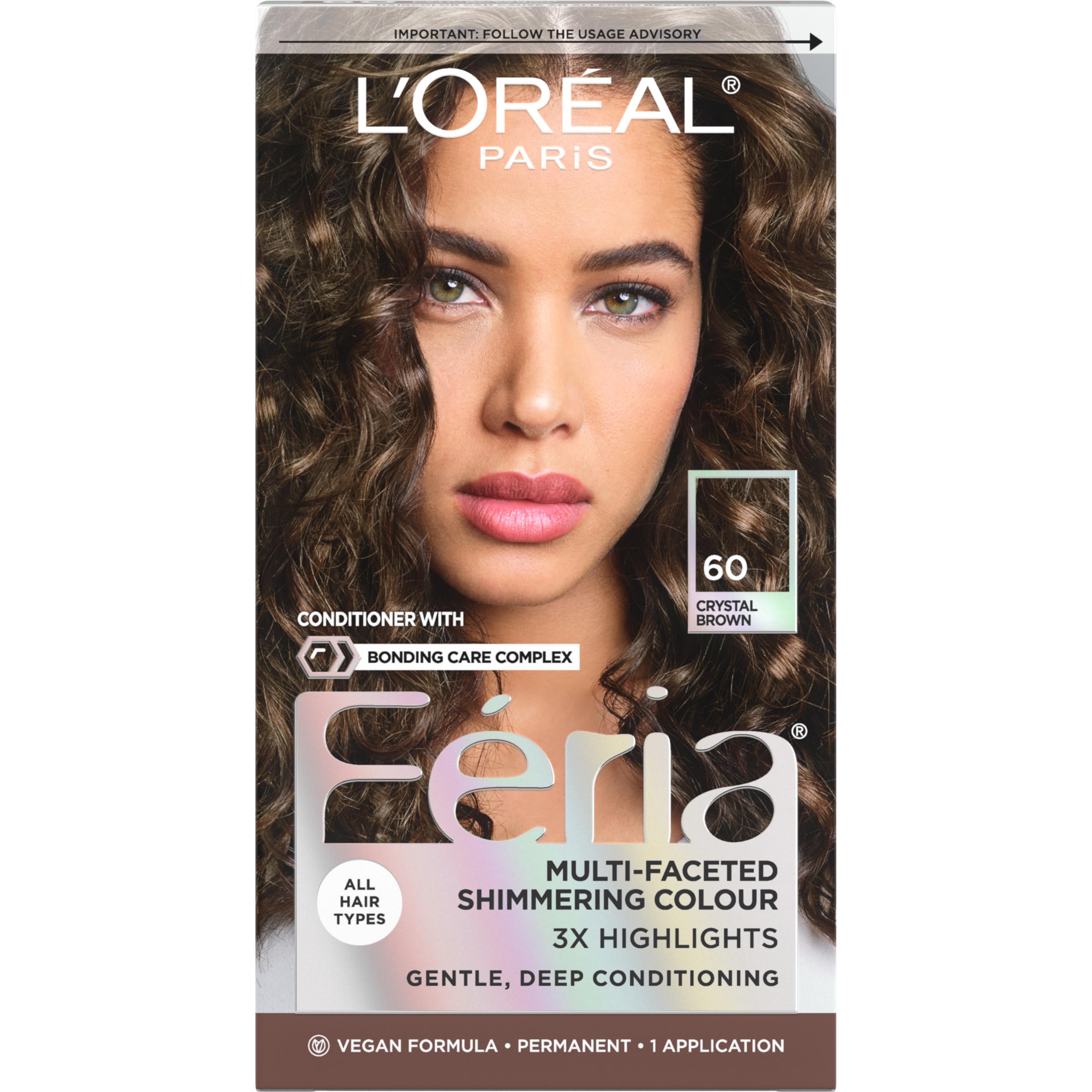 Tinte Para El Cabello L'oreal Paris Feria 60 Crystal Brown (marrón Claro) - Venta Internacional.