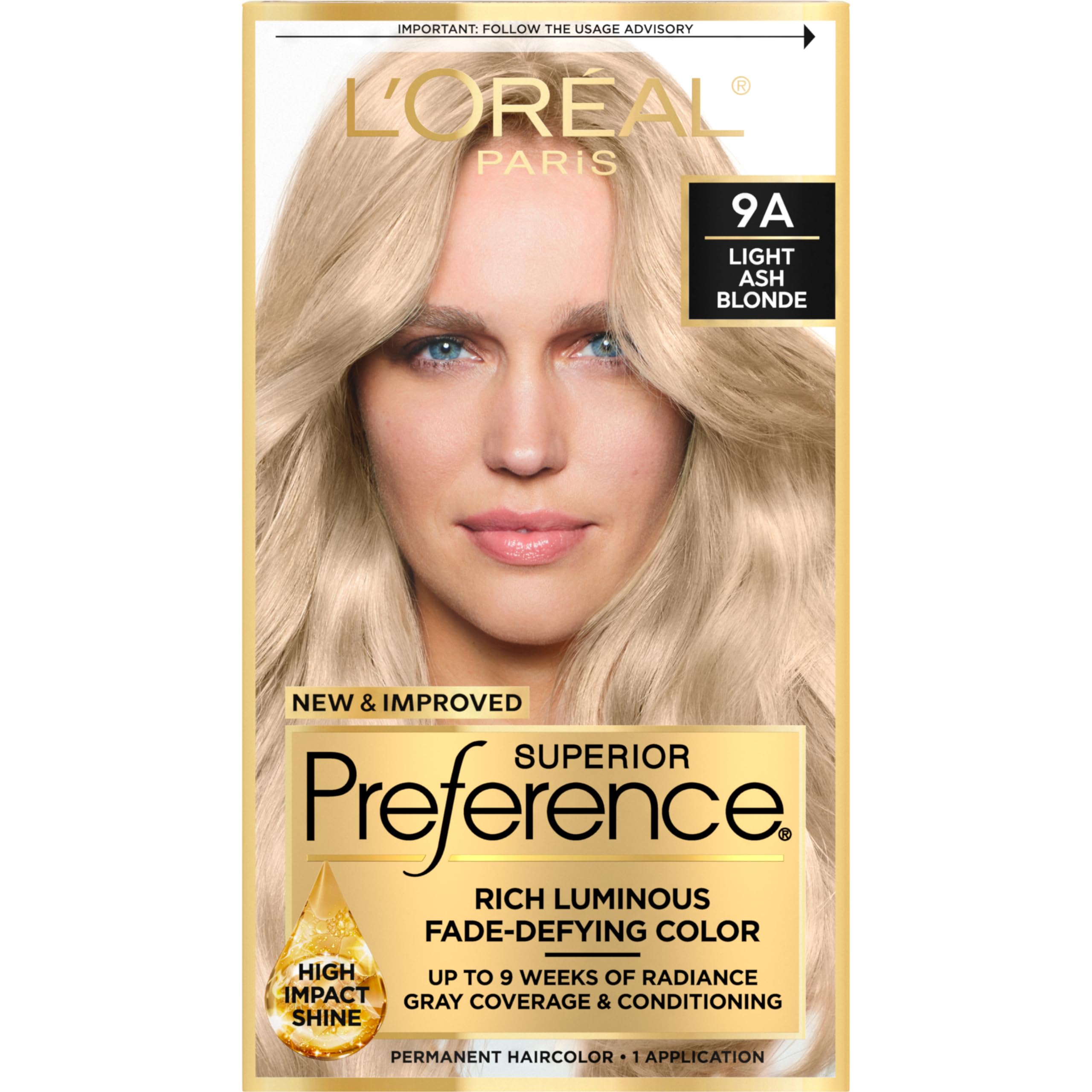 Foto 2 pulgar | Tinte Para El Cabello L'oreal Paris Superior Preference 9a Rubio Fresno Claro - Venta Internacional.