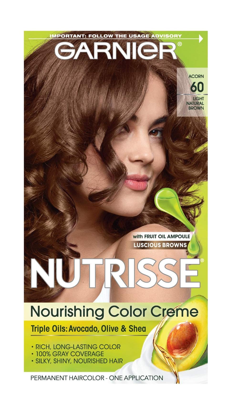 Tinte Para El Cabello Garnier Nutrisse Nourishing Color Creme Light Natural Brown - Venta Internacional.