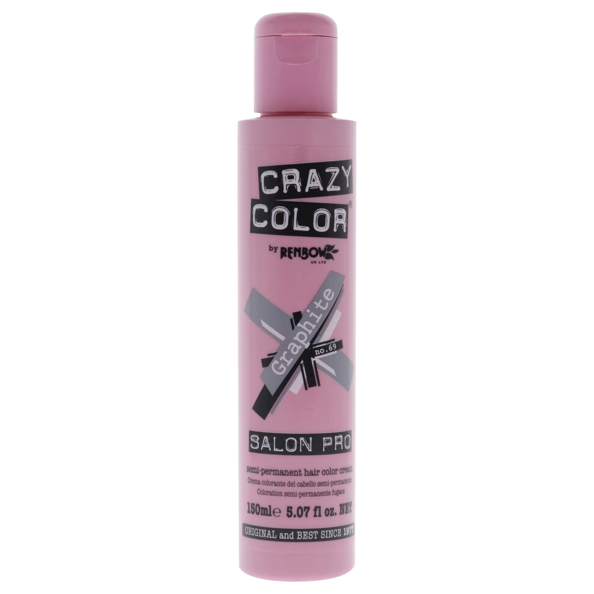 Tinte De Pelo Crazy Color Salon Pro 69 Graphite 150 Ml Para Mujer - Venta Internacional.