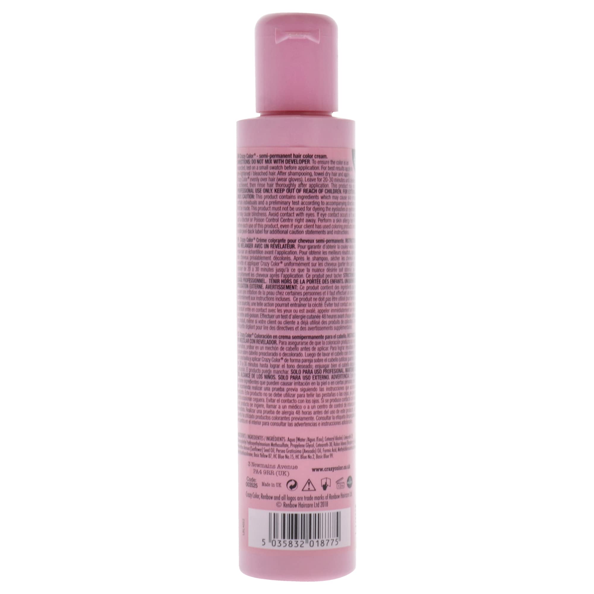 Foto 3 pulgar | Tinte De Pelo Crazy Color Salon Pro 69 Graphite 150 Ml Para Mujer - Venta Internacional.