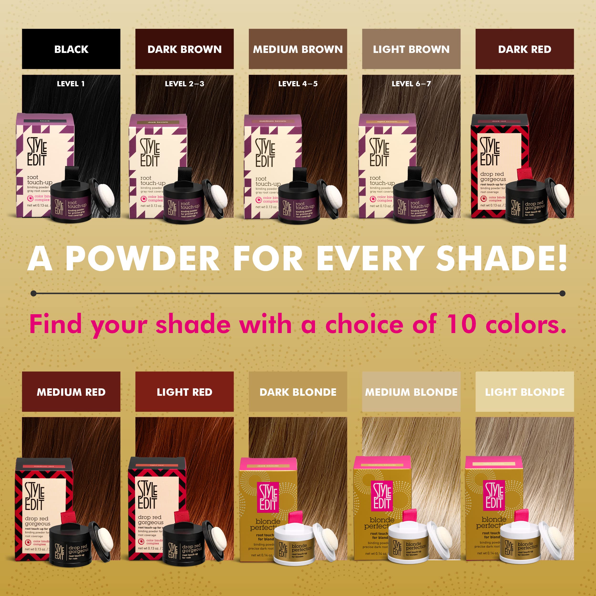 Foto 5 pulgar | Root Touch Up Powder Style Edit Rubio Resistente Al Agua - Venta Internacional.