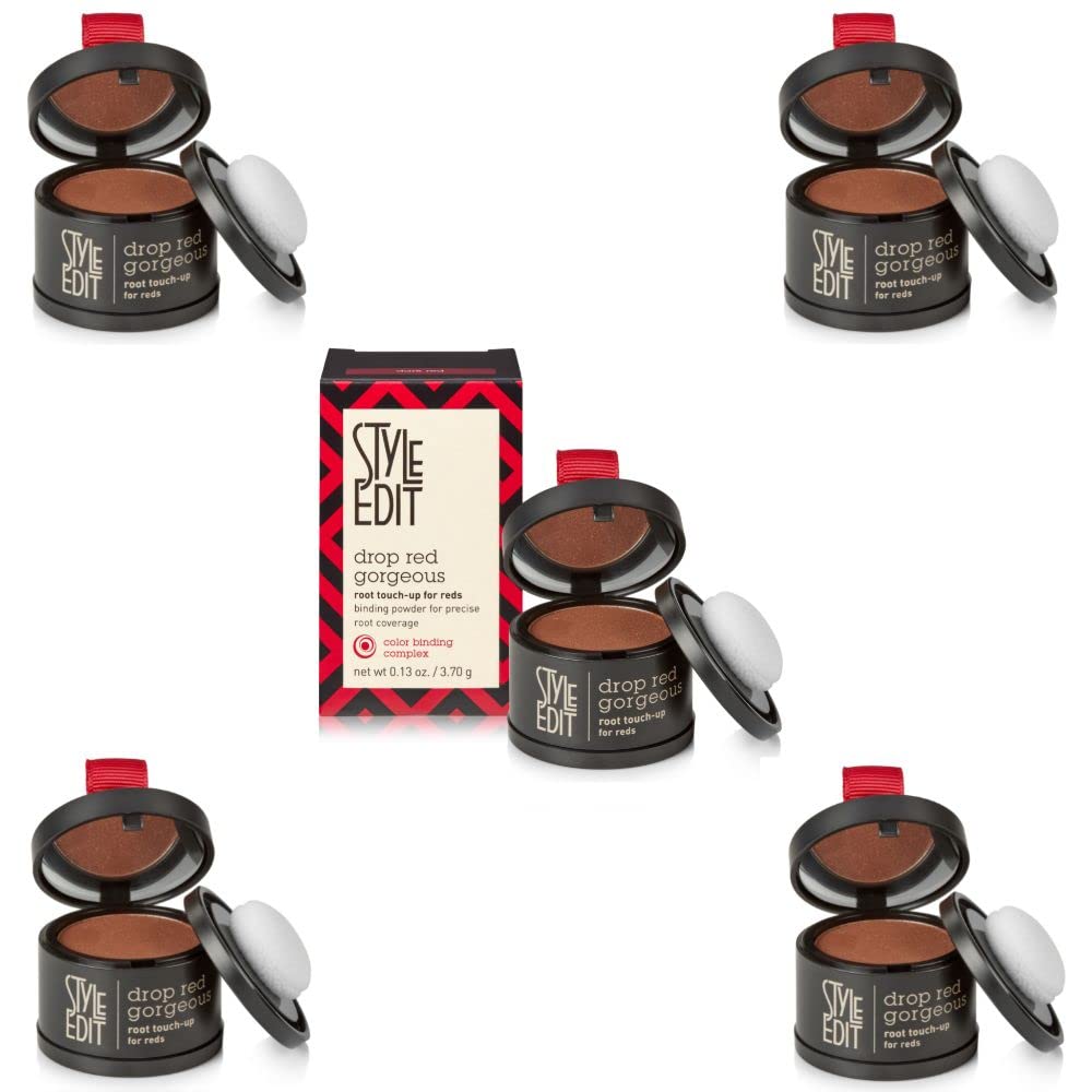 Foto 1 | Root Touch Up Powder Style Edit Para Cabello Rojo Oscuro, Paquete De 5 - Venta Internacional.