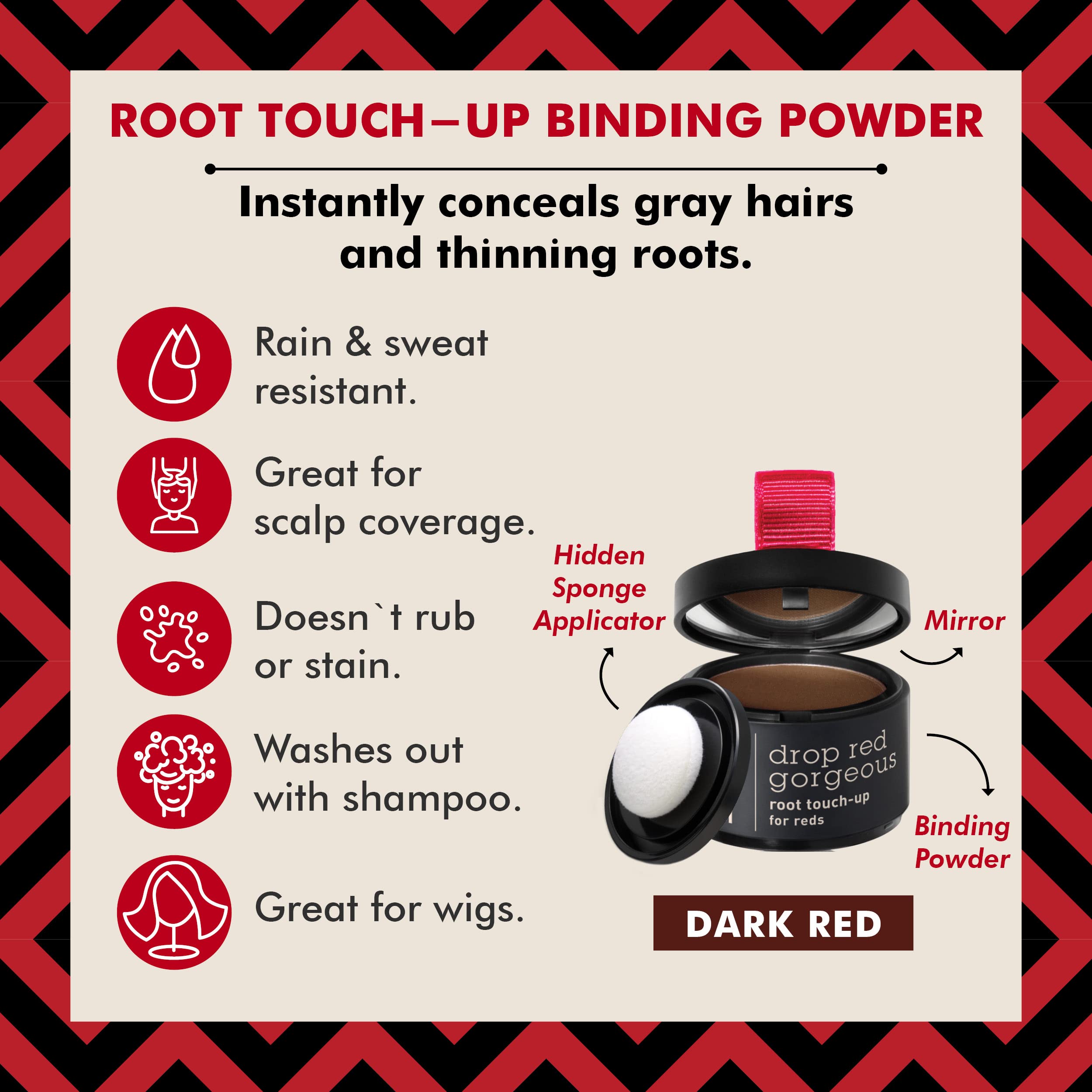 Foto 3 pulgar | Root Touch Up Powder Style Edit Para Cabello Rojo Oscuro, Paquete De 5 - Venta Internacional.