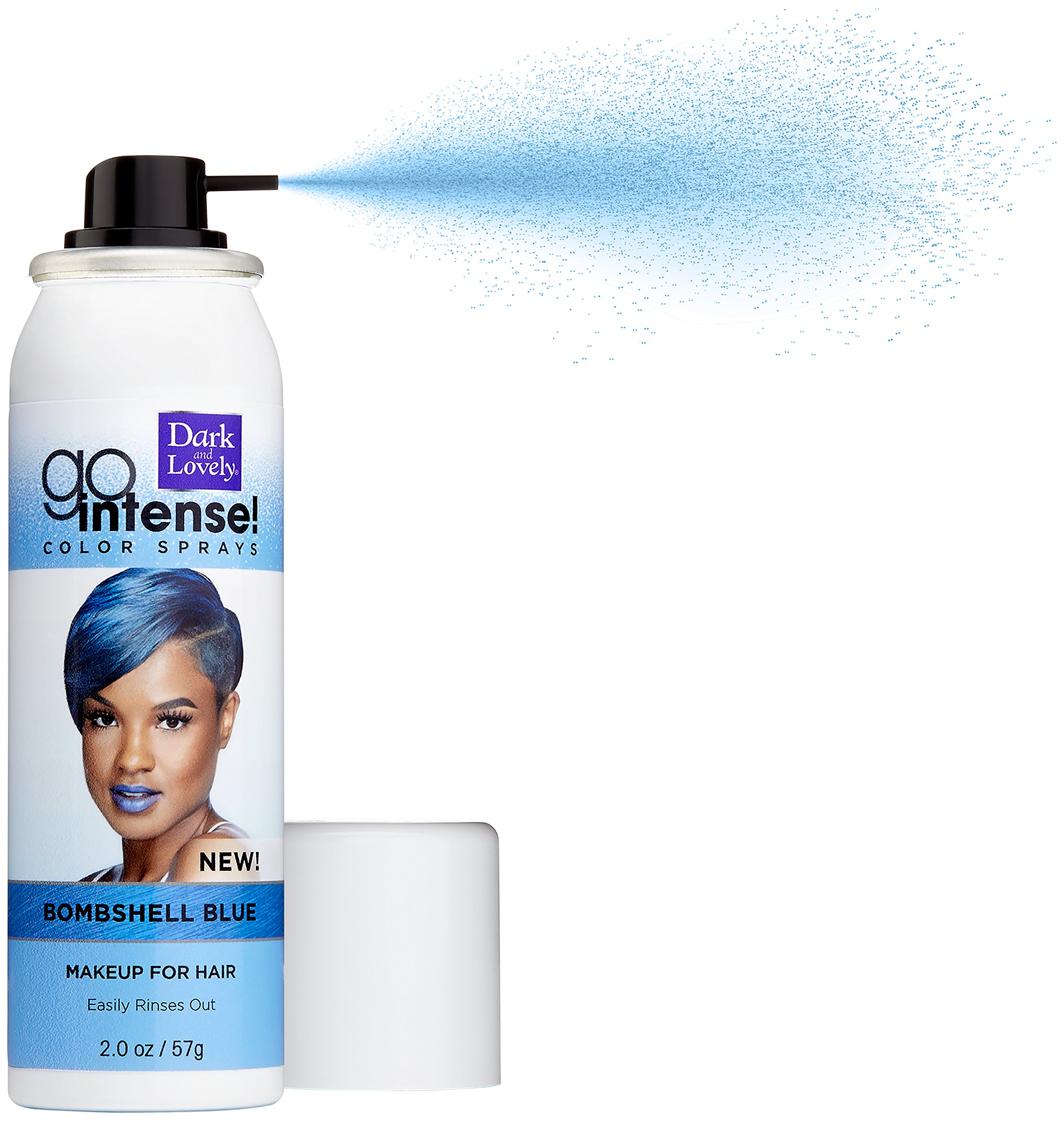 Foto 3 pulgar | Spray De Color Softsheen-carson Dark And Lovely Go Intense Blue - Venta Internacional.