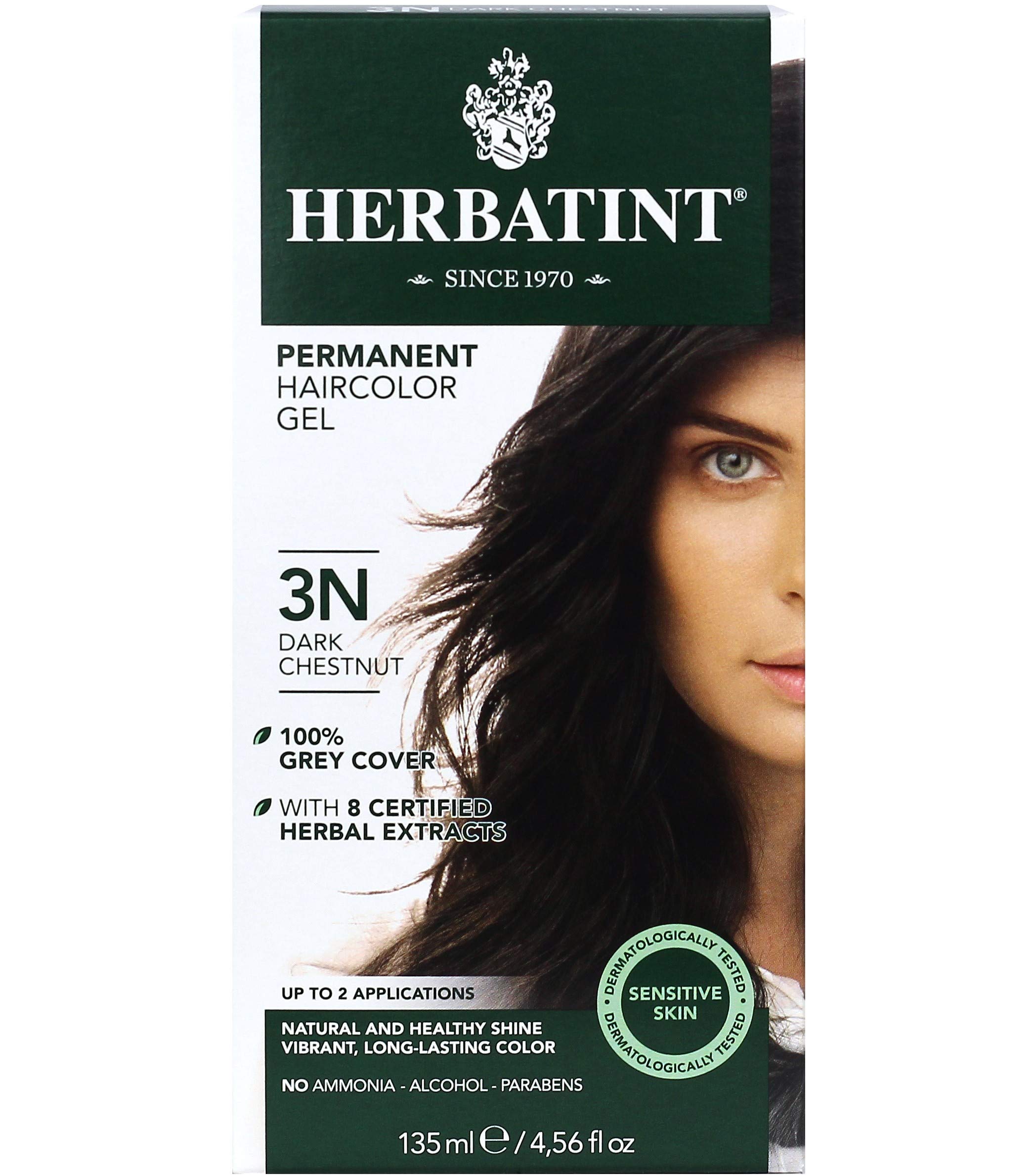 Foto 1 | Gel Para Teñir El Cabello Herbatint Permanent 3n Castaño Oscuro 135 Ml - Venta Internacional