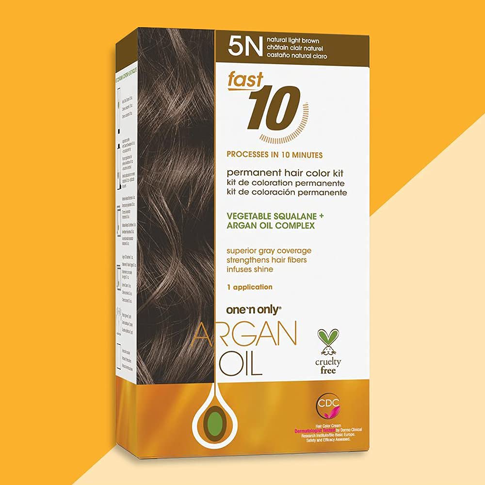 Foto 8 pulgar | Kit De Coloración Para Cabello One 'n Only Argan Oil Fast 10 5n, Marrón Claro - Venta Internacional.