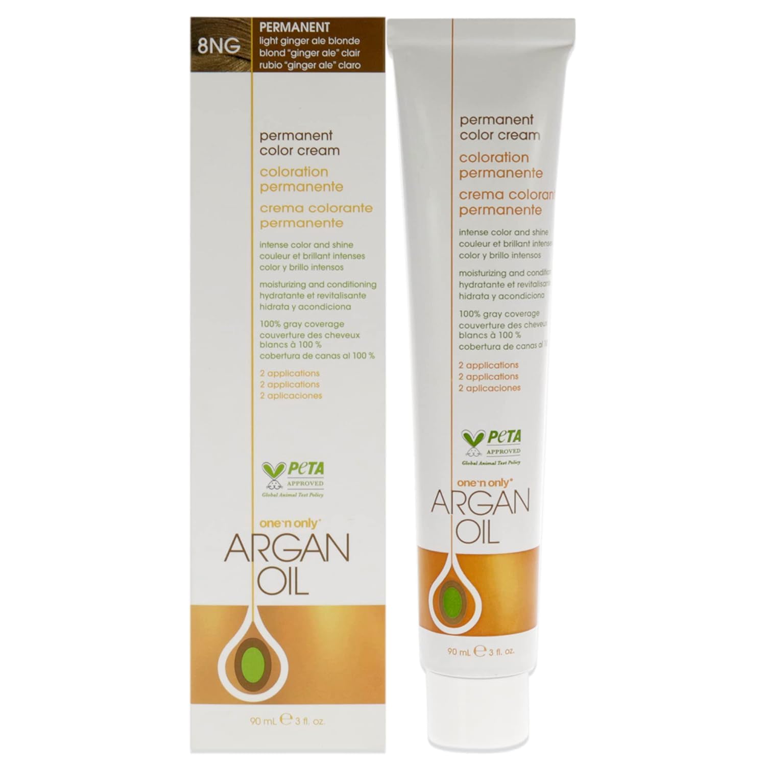 Foto 2 pulgar | Tinte Permanente Para Cabello One 'n Only 8ng Light Ginger A - Venta Internacional.