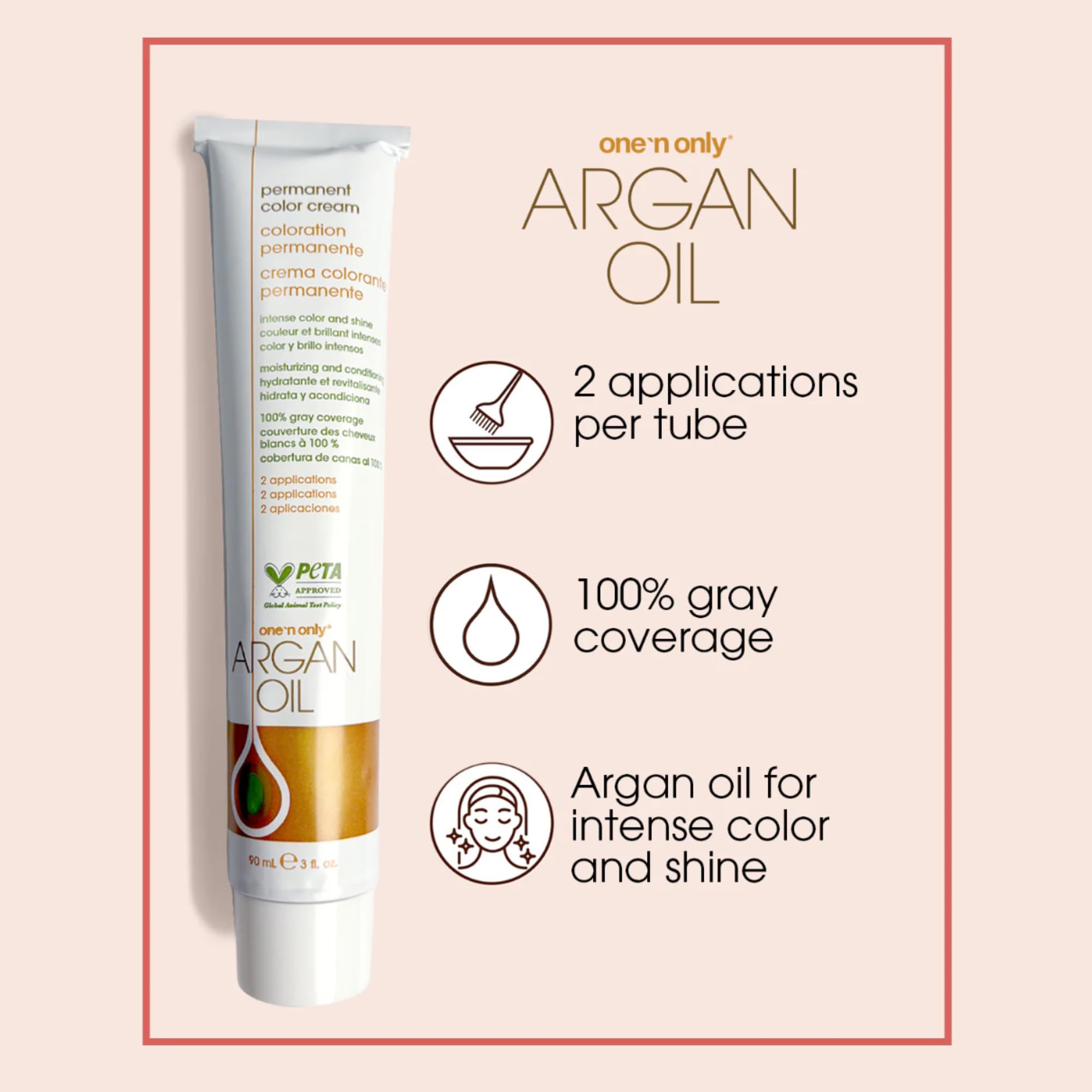 Foto 4 pulgar | Tinte Permanente Para Cabello One 'n Only 8ng Light Ginger A - Venta Internacional.