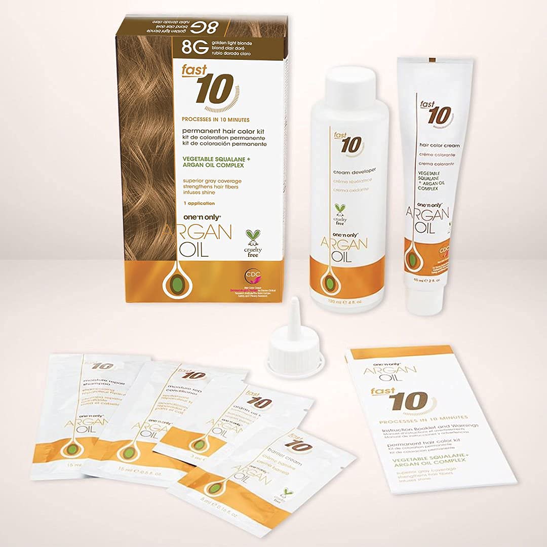 Foto 7 pulgar | Kit De Coloración Para Cabello One 'n Only Argan Oil Fast 10 8g Golden - Venta Internacional.