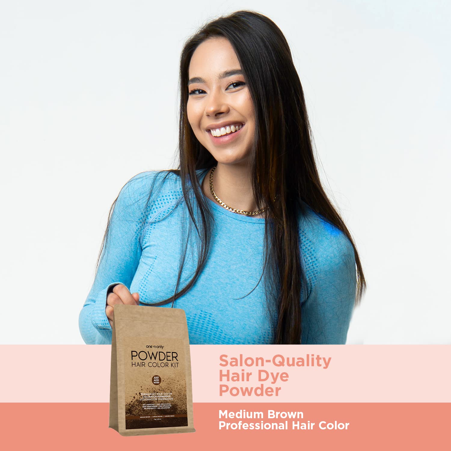 Foto 8 pulgar | Kit de Coloración de Cabello en Polvo One'n Only Medium Brown Vegan - Venta Internacional