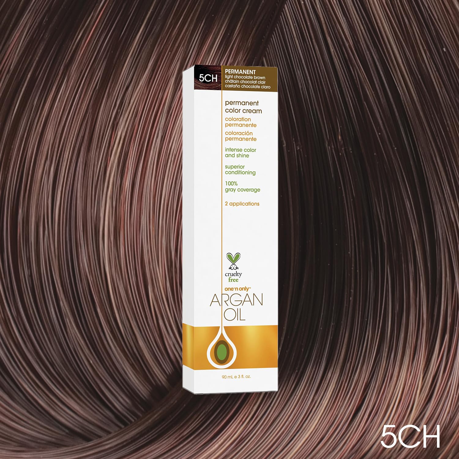 Foto 3 pulgar | Tinte De Pelo One'n Only Demi Permanent 5 Canales Chocolate Claro 90 ml - Venta Internacional