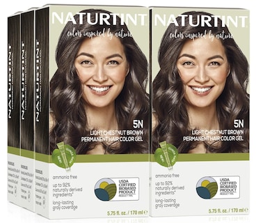 Foto 1 | Tinte De Pelo Naturtint 5n, Castaño Claro, X6 Unidades, Sin Amoniaco - Venta Internacional.