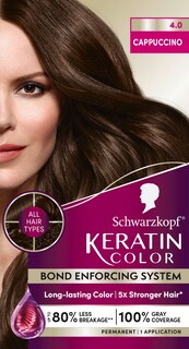 Foto 7 | Tinte Para El Cabello Schwarzkopf Keratin Color 4.0 Cappuccino 1 Aplicación - Venta Internacional.
