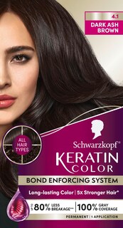 Foto 7 | Tinte De Pelo Schwarzkopf Keratin Color 4.1 Marrón Ceniza Oscuro X12 - Venta Internacional.