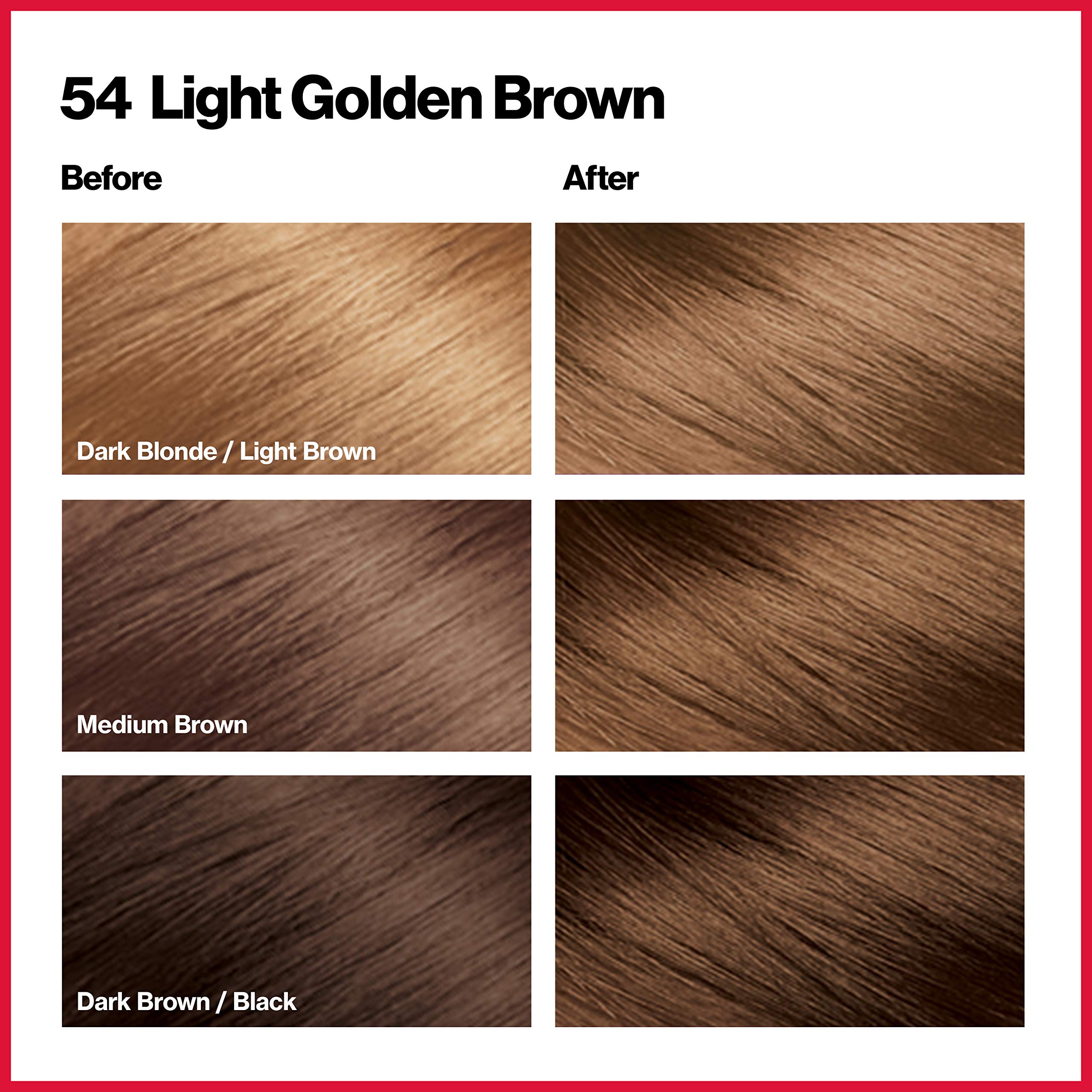 Foto 2 | Tinte Para El Cabello Revlon Colorsilk Beautiful Color 54 Marrón Dorado Claro - Venta Internacional.