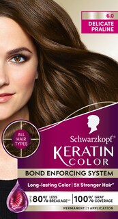 Foto 7 | Tinte Para El Cabello Schwarzkopf Keratin Color 6.0 Delicate Praline - Venta Internacional.