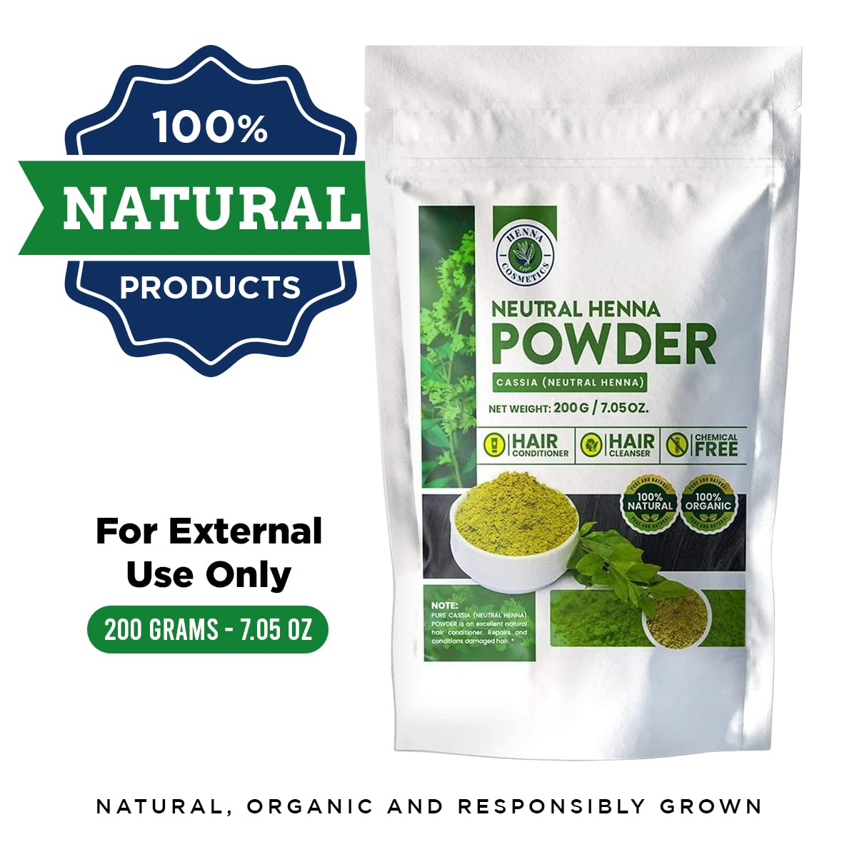 Foto 4 pulgar | Tinte Para El Cabello Con Henna Cosmetics Cypri Natural 200 G - Venta Internacional.
