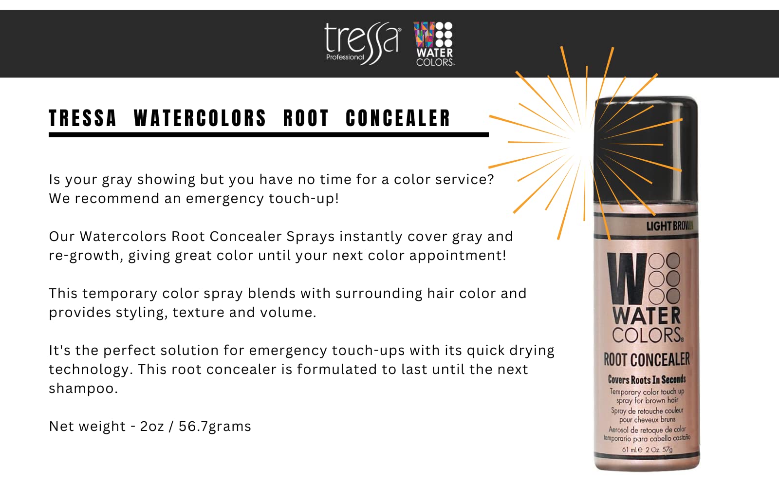 Foto 4 | Acuarelas En Aerosol Root Concealer, Retoque, Textura Y Volumen - Venta Internacional.