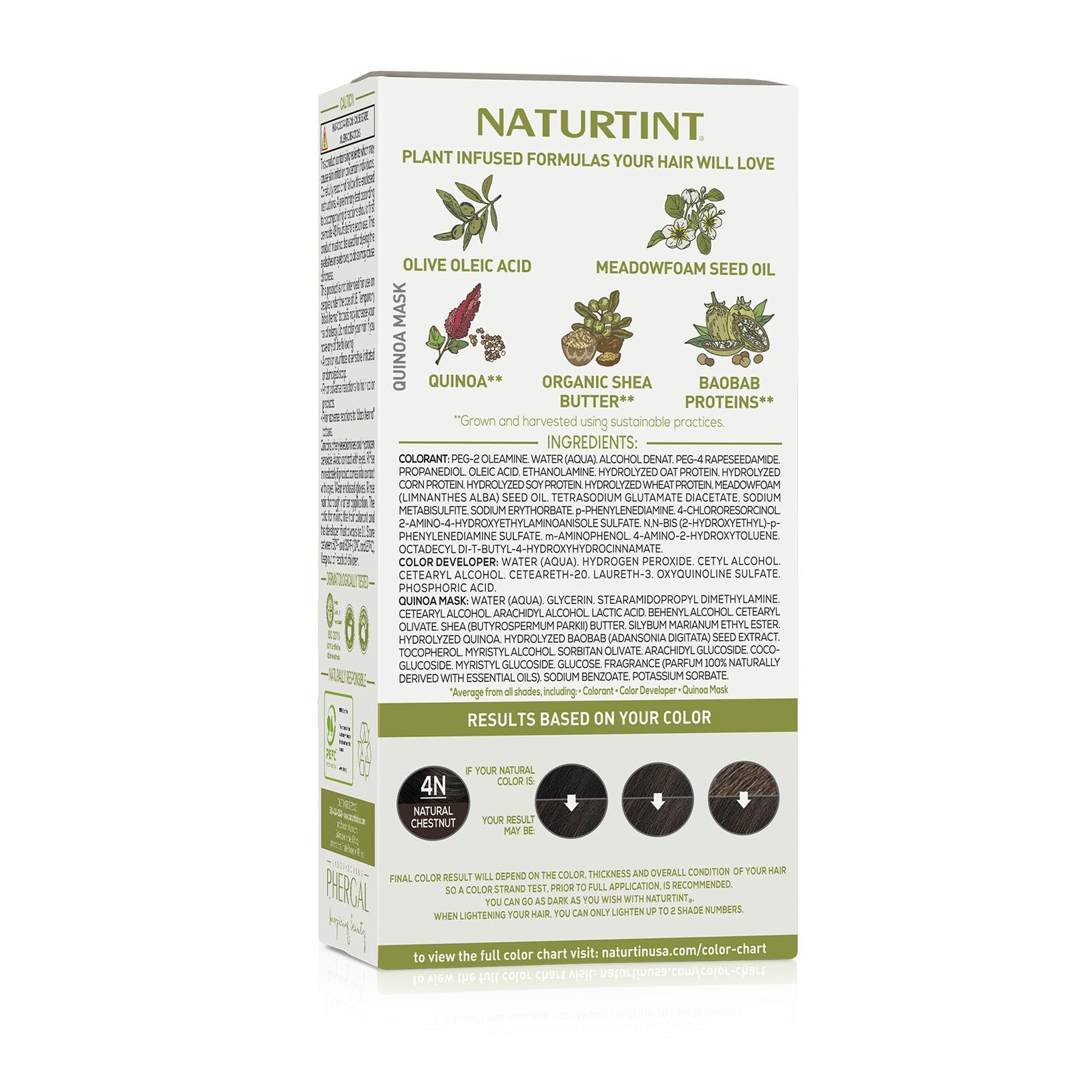Foto 6 pulgar | Tinte De Pelo Naturtint 4n Natural Chestnut Permanent X6 - Venta Internacional.