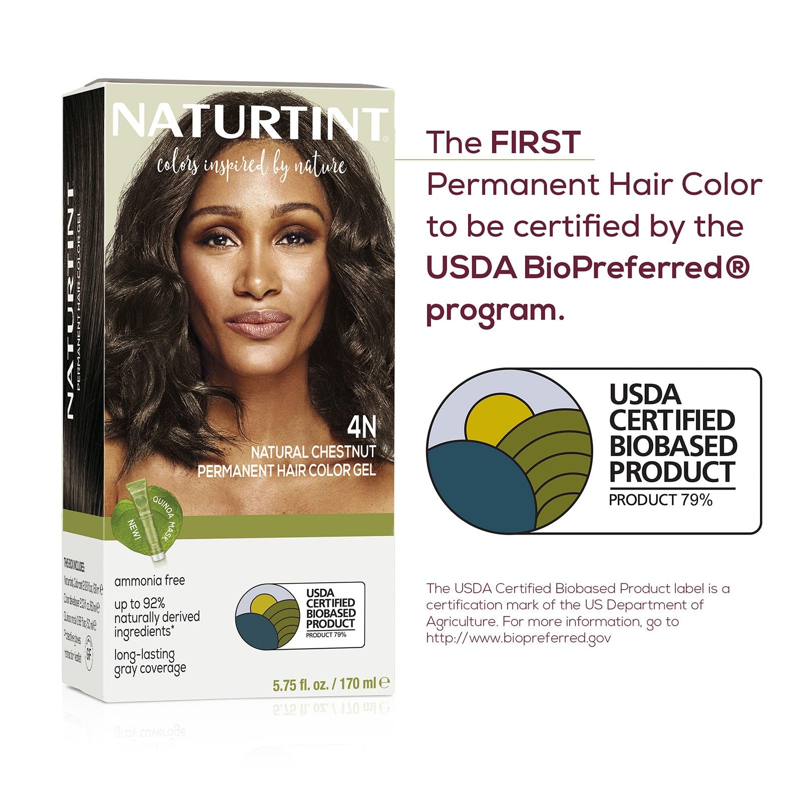 Foto 8 pulgar | Tinte De Pelo Naturtint 4n Natural Chestnut Permanent X6 - Venta Internacional.