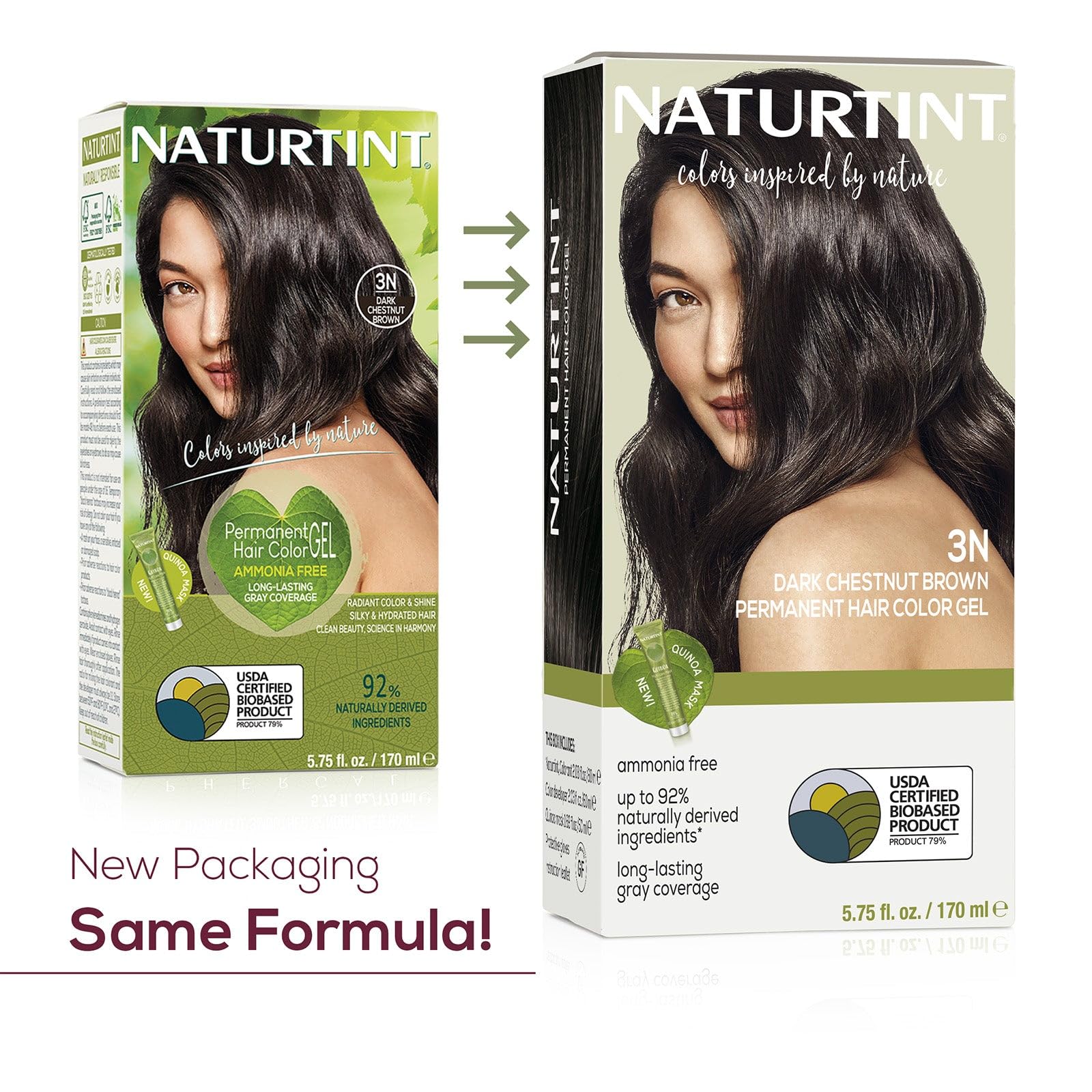 Foto 3 pulgar | Tinte De Pelo Naturtint 3n Castaño Oscuro X6 Sin Amoniaco - Venta Internacional.