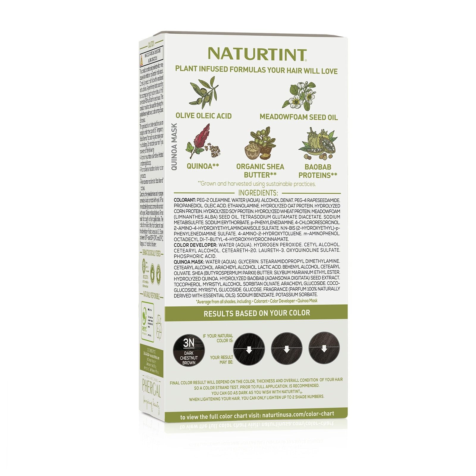 Foto 5 | Tinte De Pelo Naturtint 3n Castaño Oscuro X6 Sin Amoniaco - Venta Internacional.