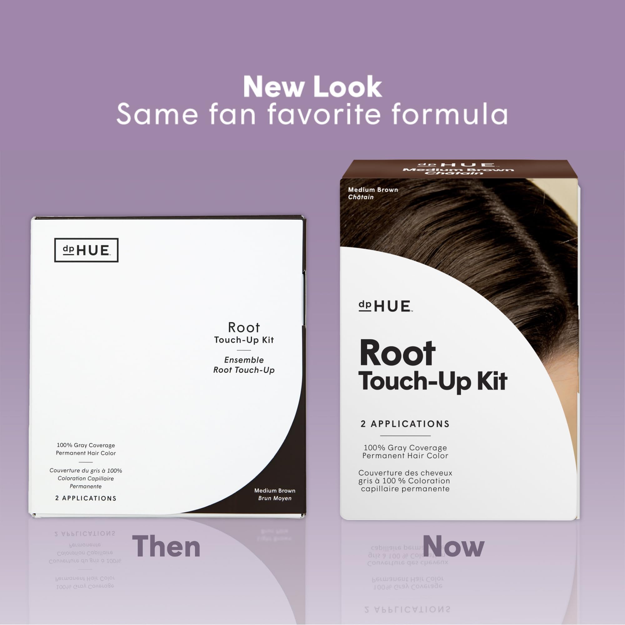 Foto 3 pulgar | Kit Retoque de Raíz Dphue para Cabello Castaño Medio - Venta Internacional