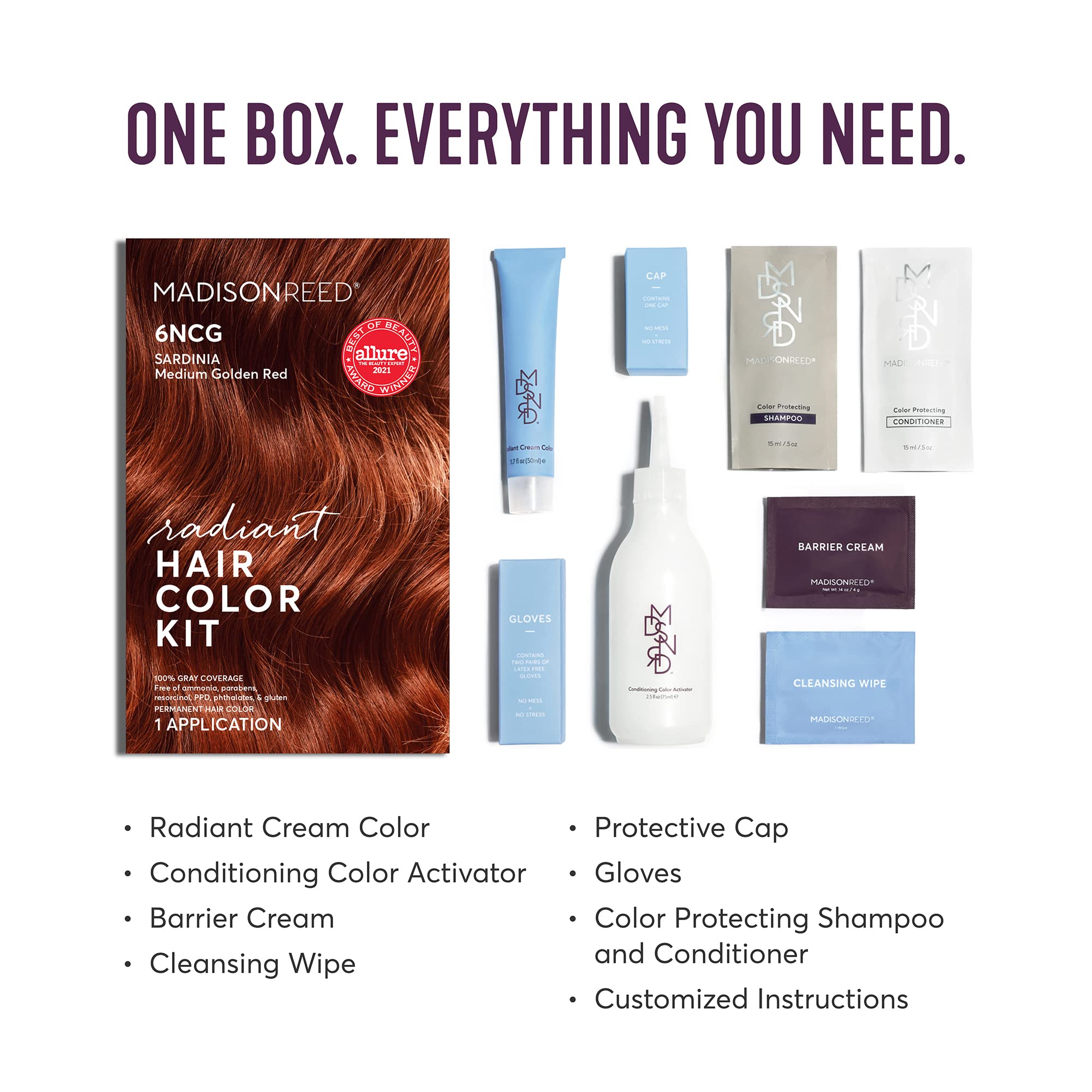 Foto 3 pulgar | Kit de Coloración de Cabello Madison Reed Radiant Medium Amaretto Red 6ncg - Venta Internacional