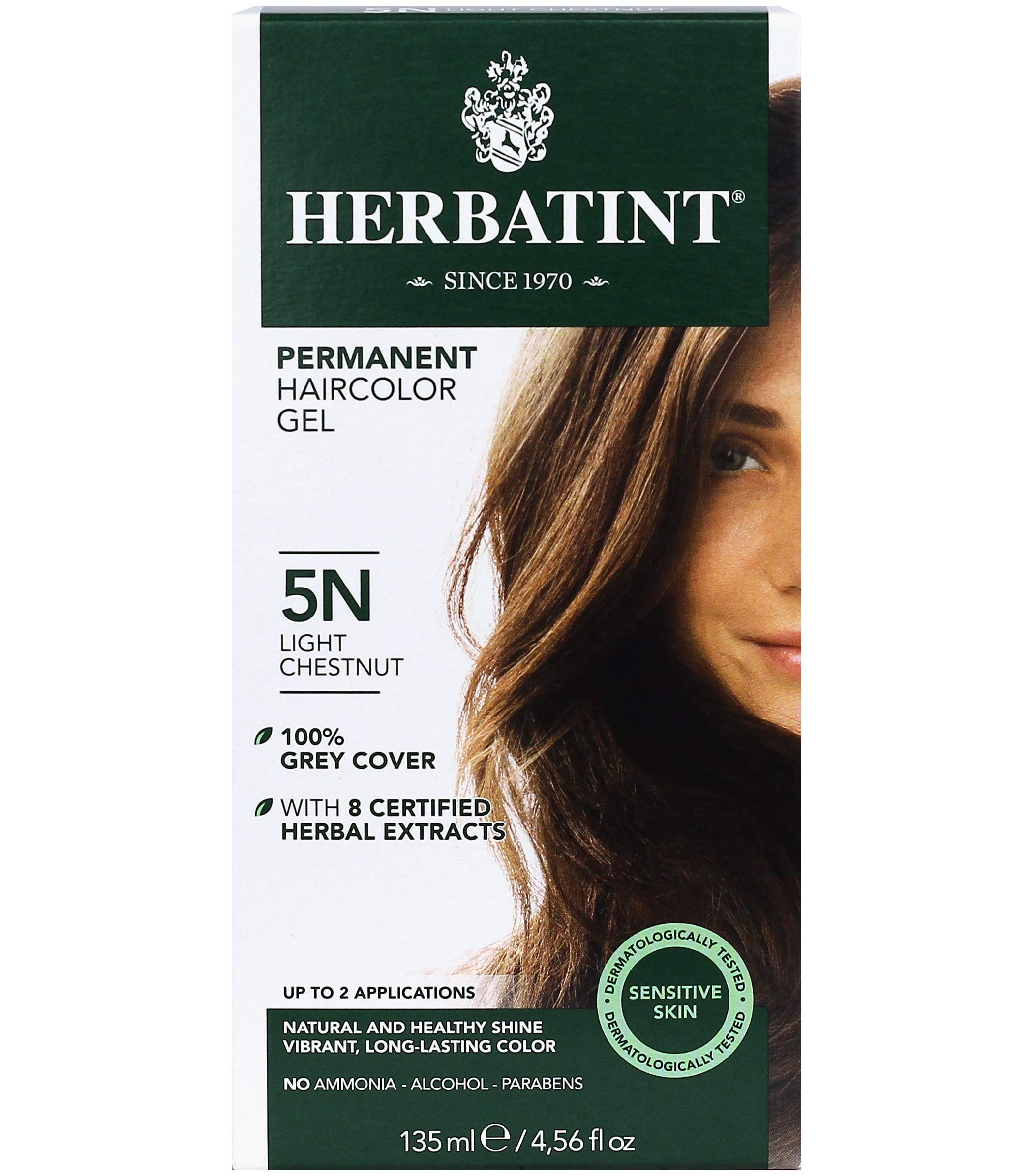 Foto 2 pulgar | Gel para Teñir Cabello Herbatint 5n Light Chestnut 135 Ml Sin Alcohol - Venta Internacional