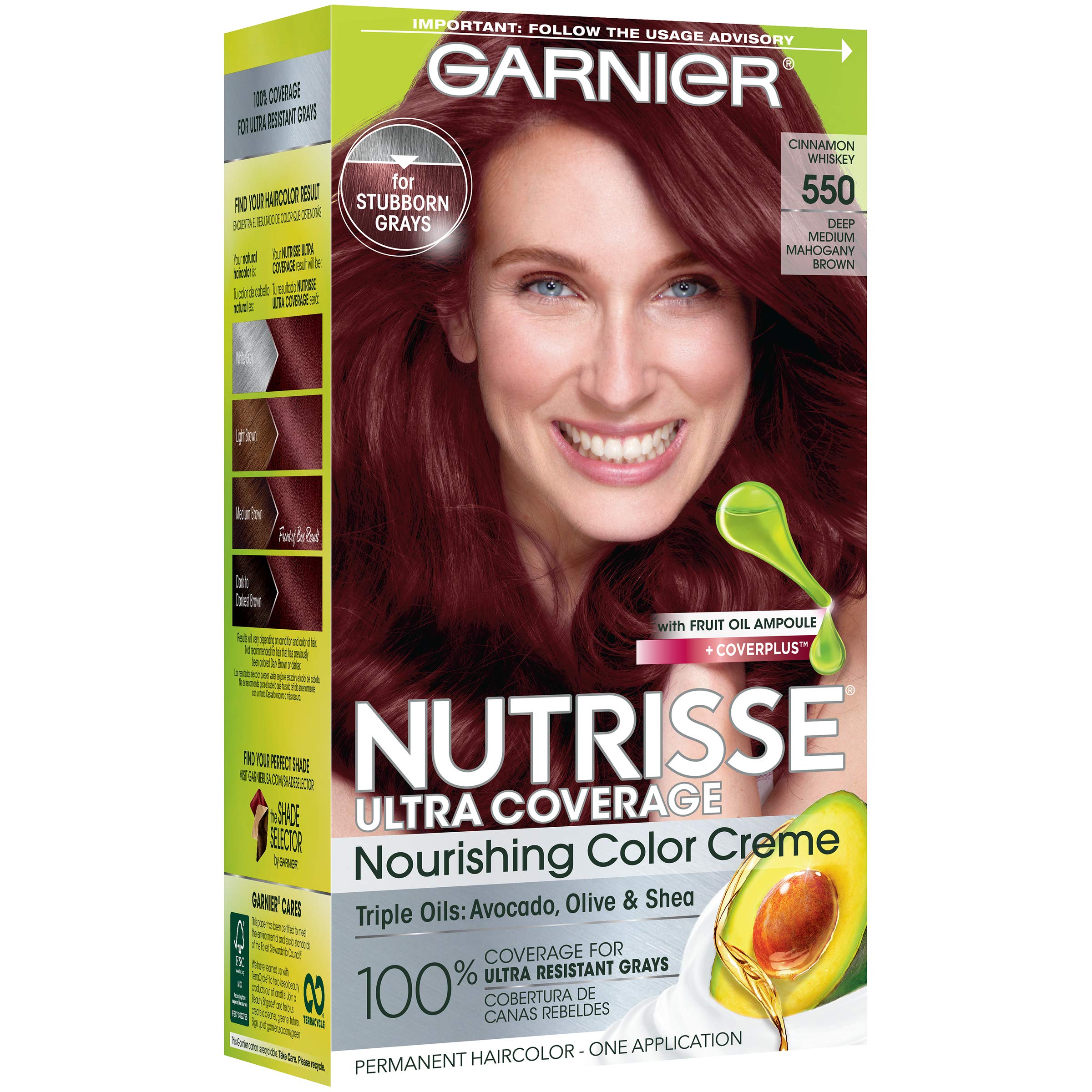 Foto 7 pulgar | Tinte de Cabello Garnier Nutrisse Ultra Coverage Cinnamon 550 - Venta Internacional