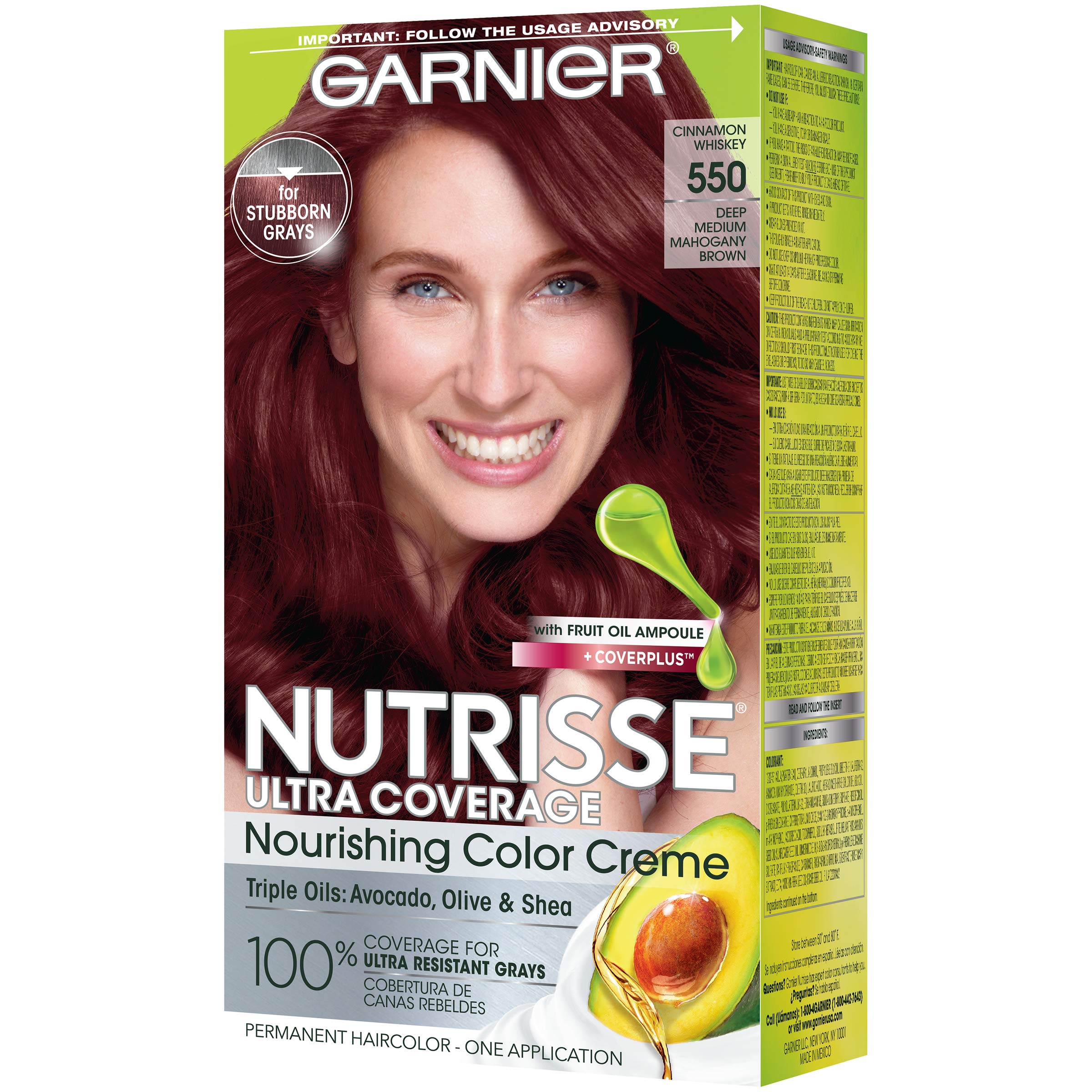 Foto 8 pulgar | Tinte de Cabello Garnier Nutrisse Ultra Coverage Cinnamon 550 - Venta Internacional