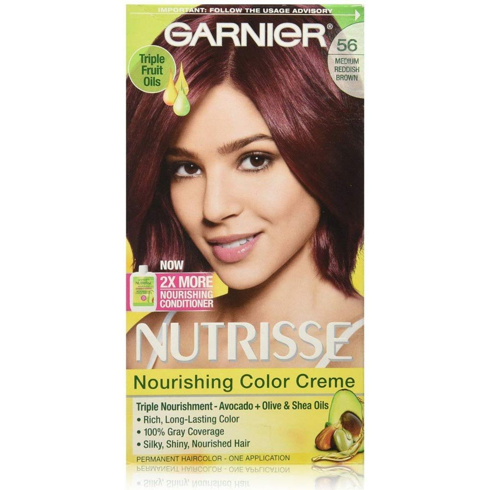 Tinte De Cabello Garnier Nutrisse Nourishing 56 Marrón Rojizo Medio - Venta Internacional.