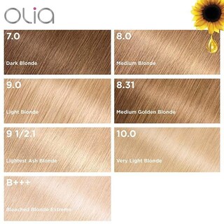 Foto 7 | Tinte Para El Cabello Garnier Olia Sin Amoniaco B+++ Bleach Blonde X2 - Venta Internacional.