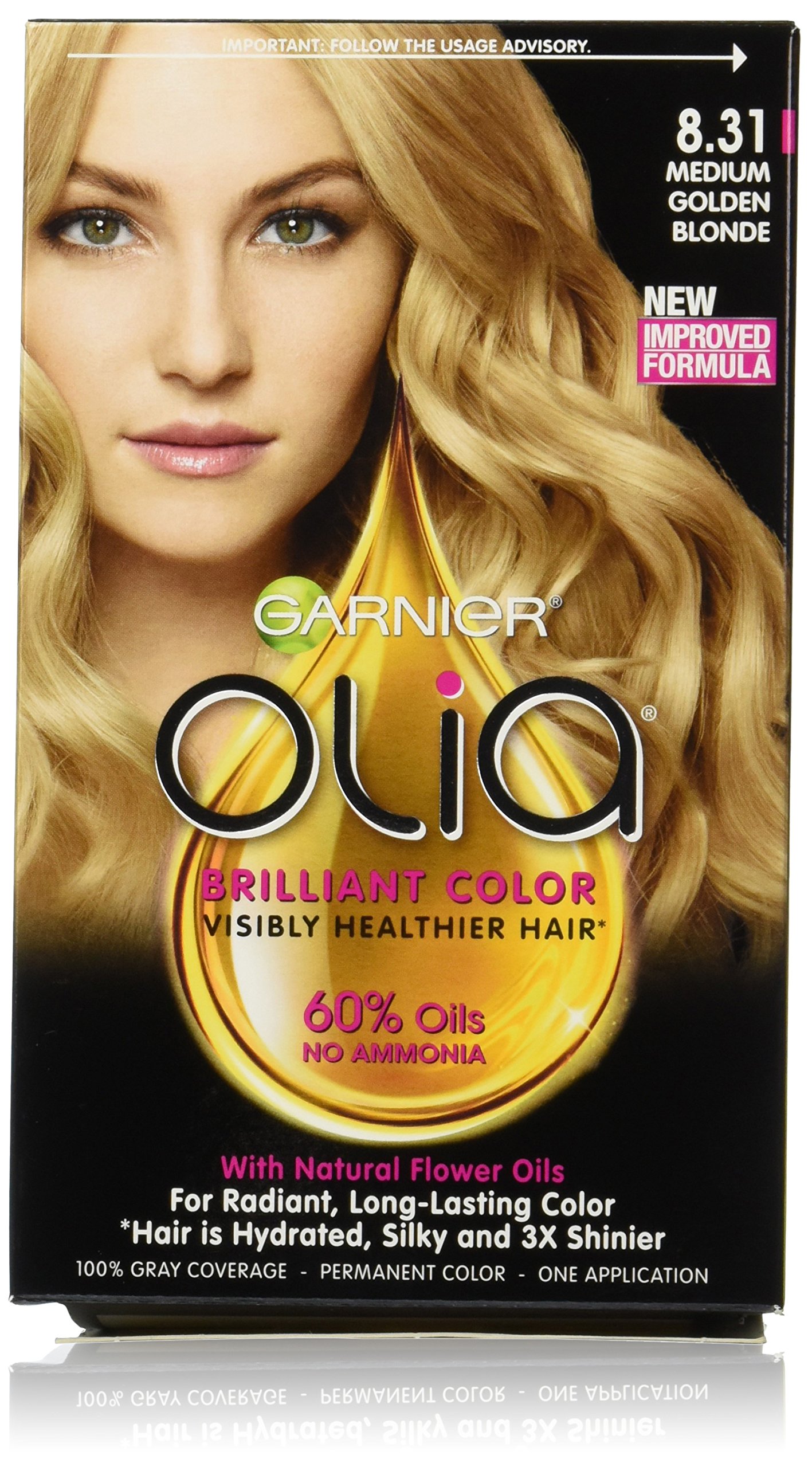 Foto 2 pulgar | Tinte de Pelo Garnier Olia Oil Powered 8.31 Rubio Dorado Medio - Venta Internacional