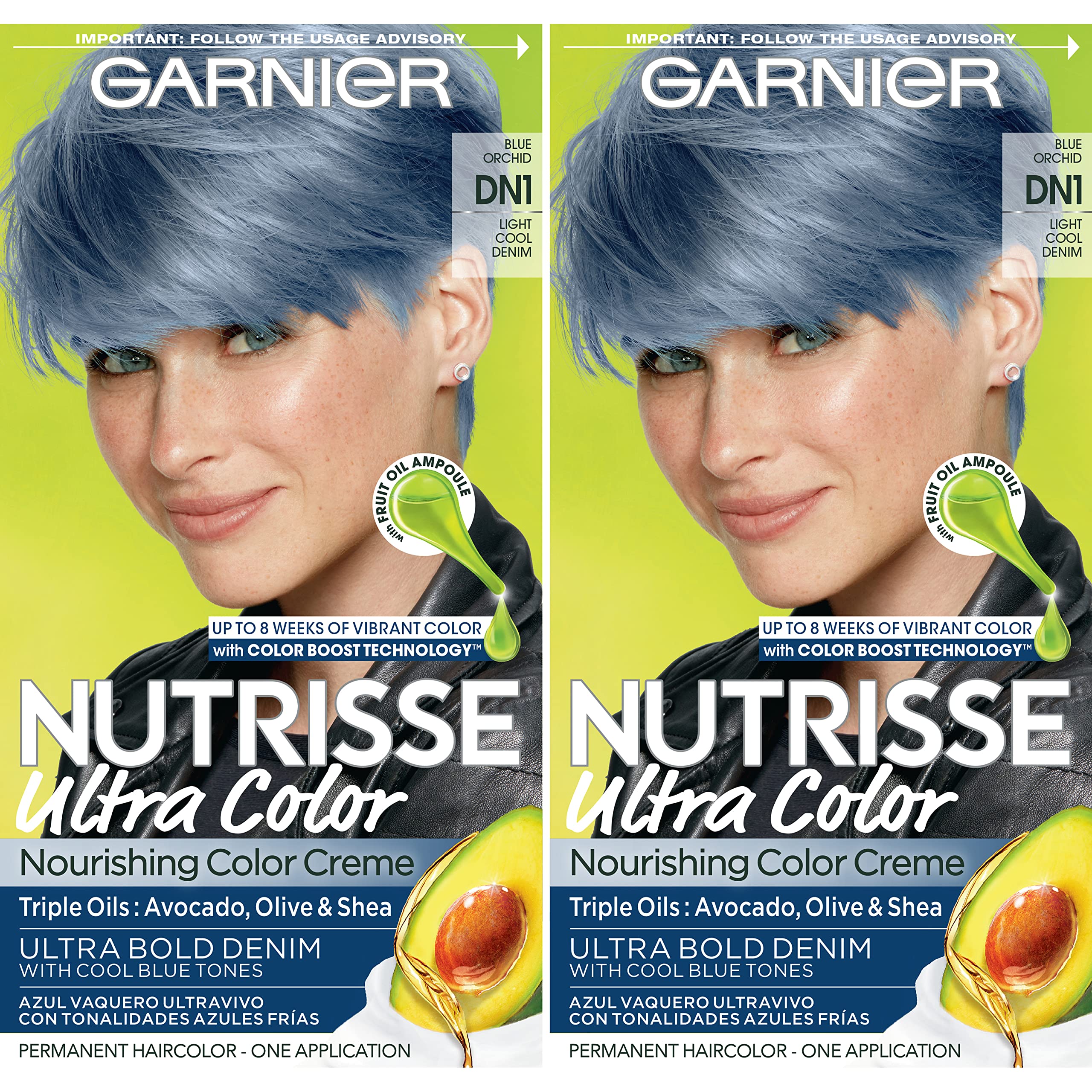 Foto 2 pulgar | Tinte Para El Cabello Garnier Nutrisse Ultra Color Dn1 Light Cool Denim - Venta Internacional.