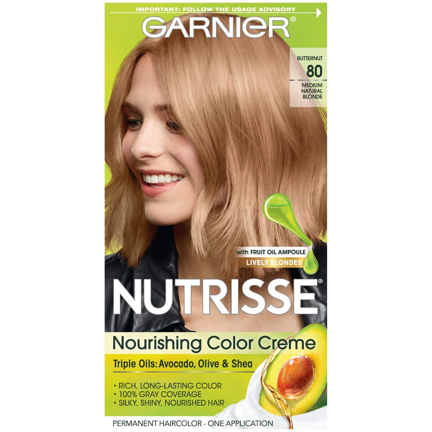Foto 2 pulgar | Tinte De Cabello Garnier Nutrisse Nourishing Level 3 Blonde 80 X3 - Venta Internacional.