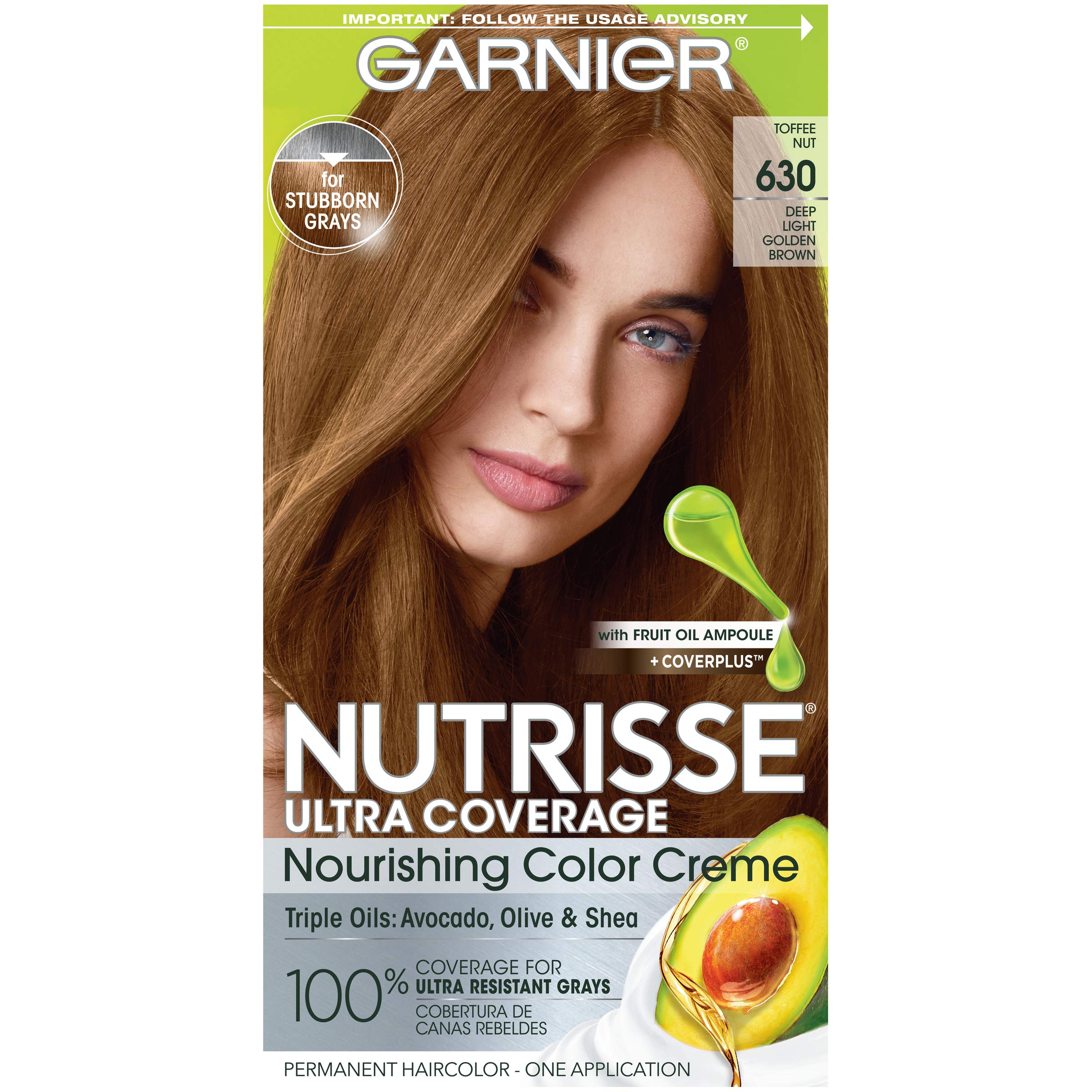 Foto 2 pulgar | Tinte para Cabello Garnier Nutrisse Ultra Coverage 630 Deep Golden Brown - Venta Internacional