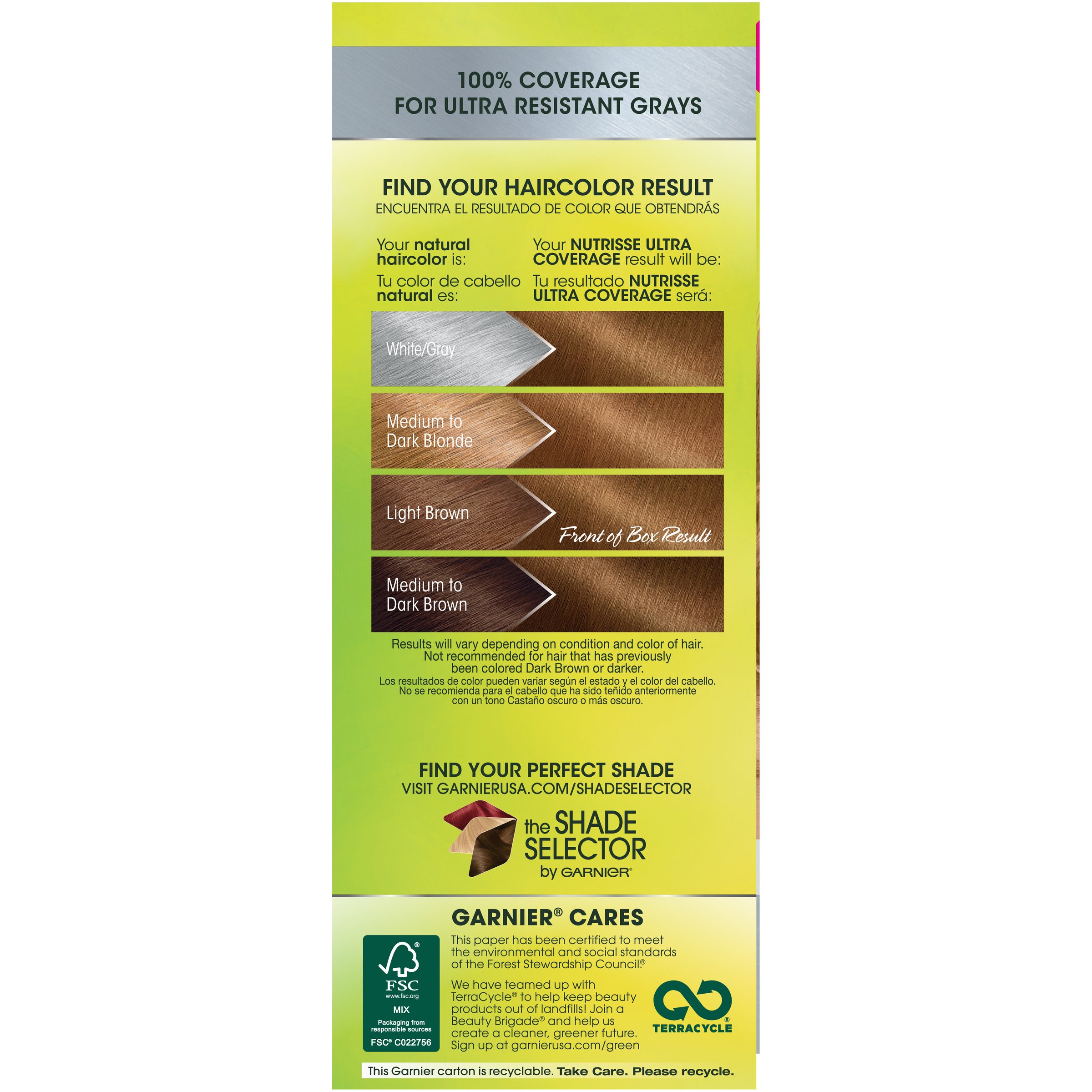 Foto 3 pulgar | Tinte para Cabello Garnier Nutrisse Ultra Coverage 630 Deep Golden Brown - Venta Internacional